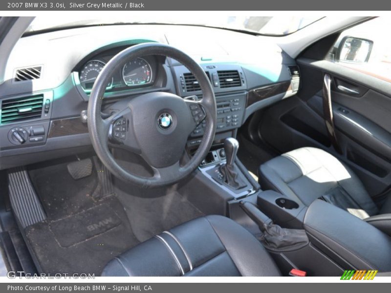 Silver Grey Metallic / Black 2007 BMW X3 3.0si