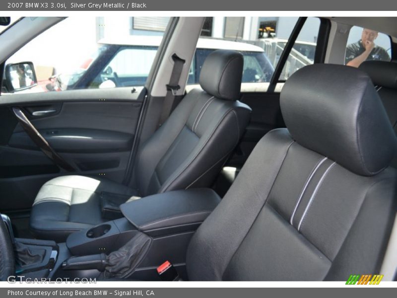 Silver Grey Metallic / Black 2007 BMW X3 3.0si