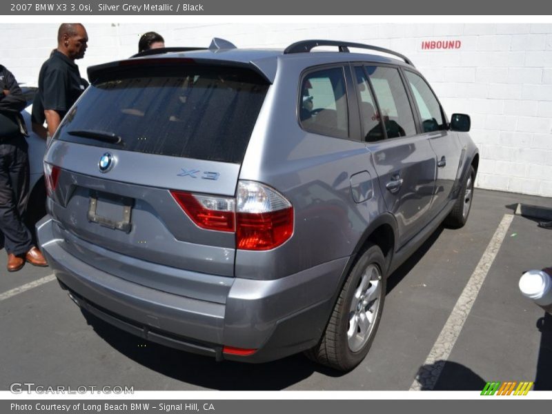Silver Grey Metallic / Black 2007 BMW X3 3.0si