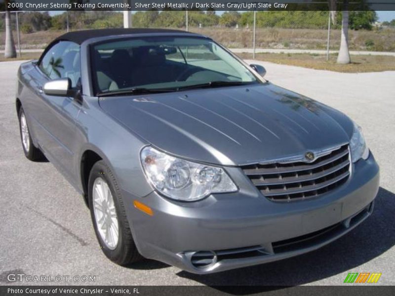 Silver Steel Metallic / Dark Slate Gray/Light Slate Gray 2008 Chrysler Sebring Touring Convertible