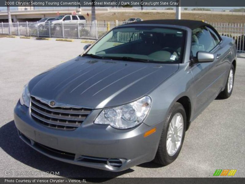 Silver Steel Metallic / Dark Slate Gray/Light Slate Gray 2008 Chrysler Sebring Touring Convertible