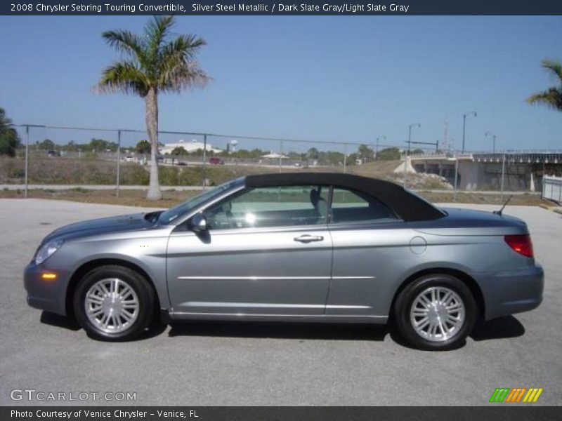 Silver Steel Metallic / Dark Slate Gray/Light Slate Gray 2008 Chrysler Sebring Touring Convertible