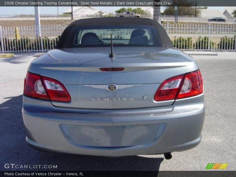 Silver Steel Metallic / Dark Slate Gray/Light Slate Gray 2008 Chrysler Sebring Touring Convertible