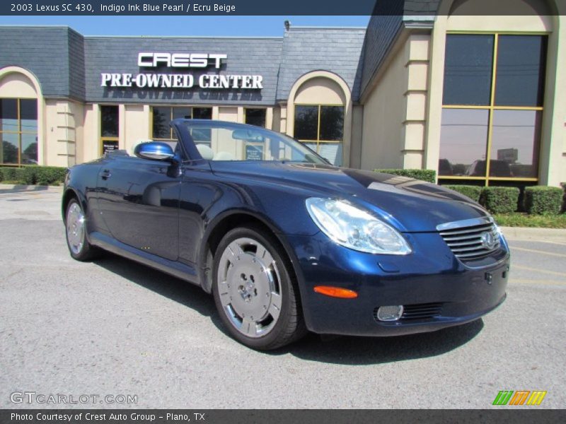 Indigo Ink Blue Pearl / Ecru Beige 2003 Lexus SC 430