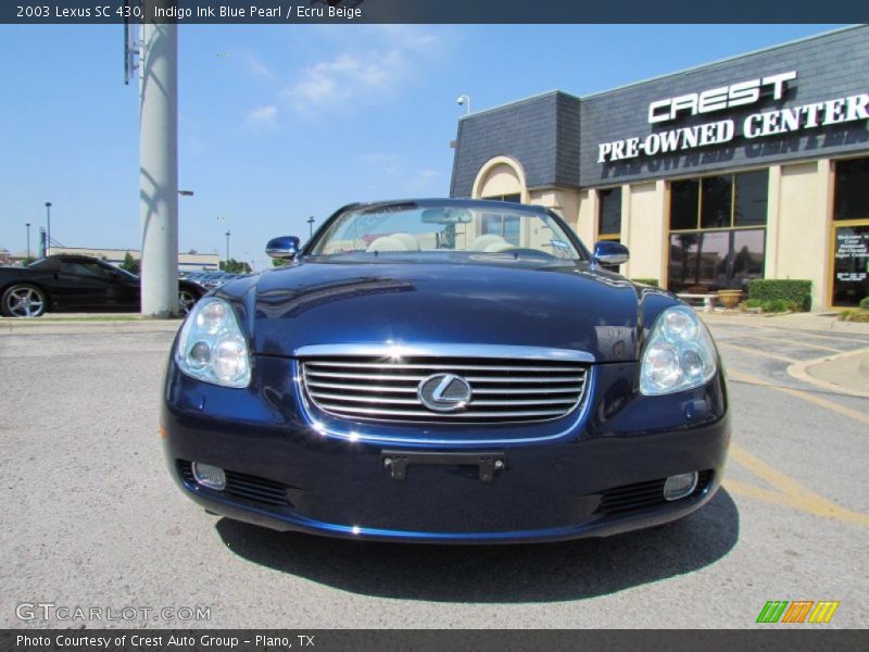 Indigo Ink Blue Pearl / Ecru Beige 2003 Lexus SC 430