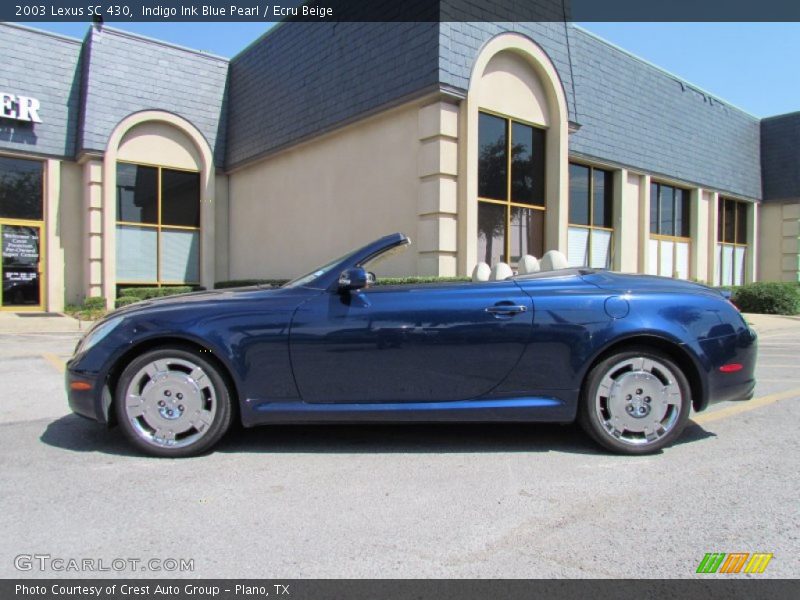 Indigo Ink Blue Pearl / Ecru Beige 2003 Lexus SC 430