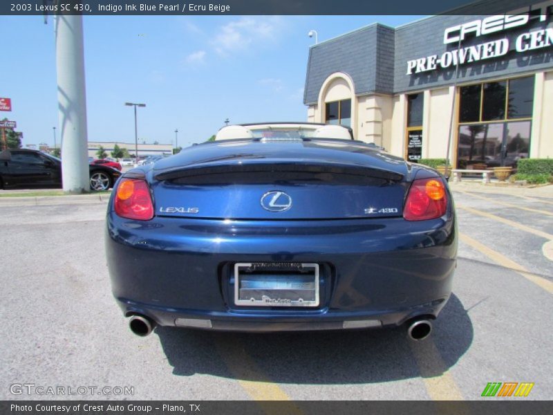 Indigo Ink Blue Pearl / Ecru Beige 2003 Lexus SC 430