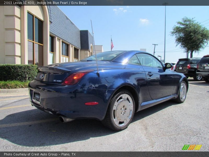 Indigo Ink Blue Pearl / Ecru Beige 2003 Lexus SC 430