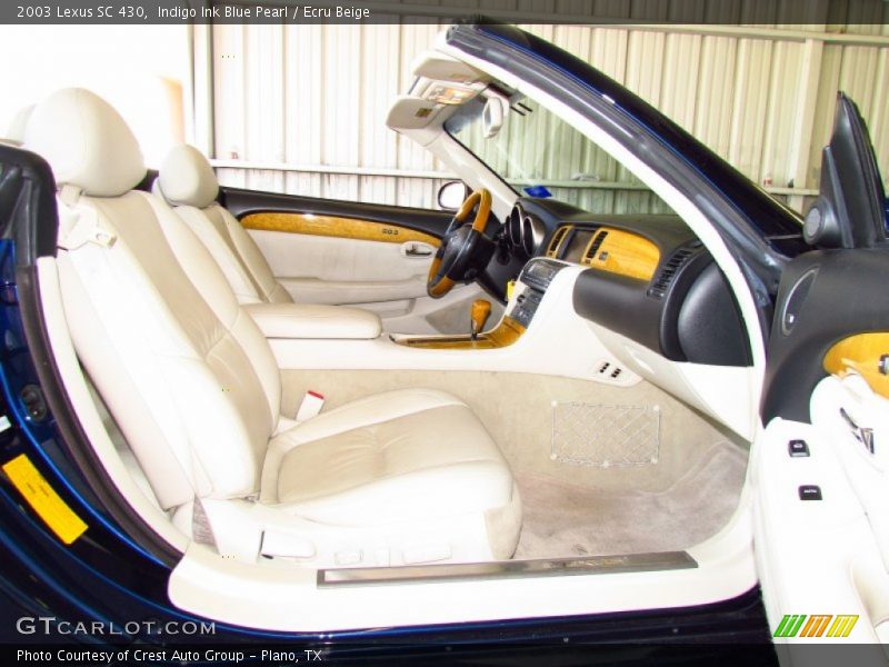 Indigo Ink Blue Pearl / Ecru Beige 2003 Lexus SC 430