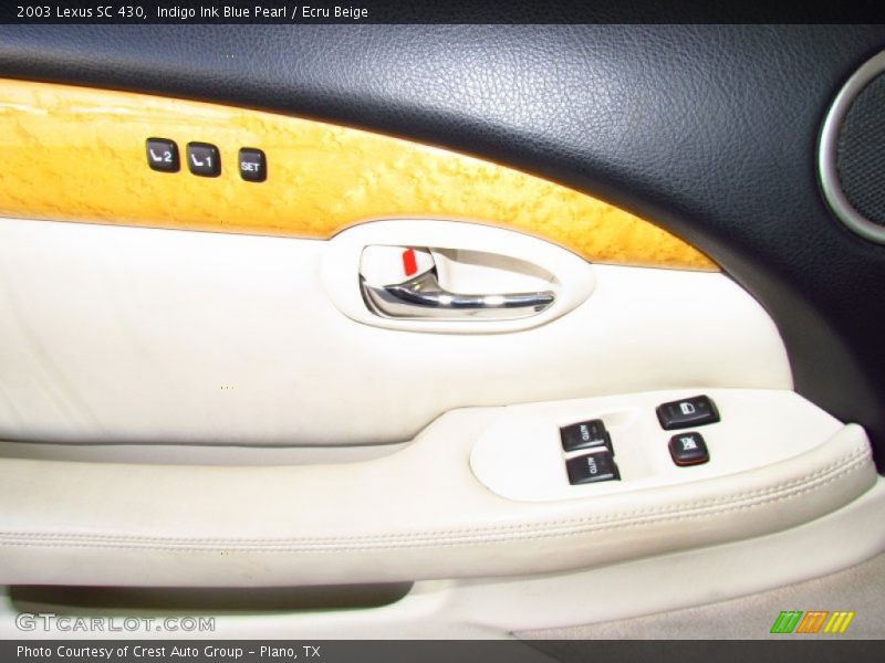 Indigo Ink Blue Pearl / Ecru Beige 2003 Lexus SC 430