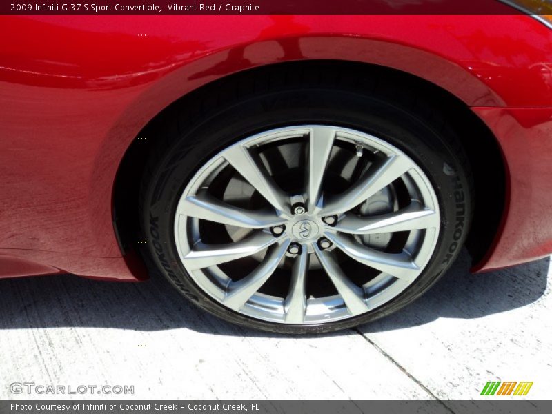 Vibrant Red / Graphite 2009 Infiniti G 37 S Sport Convertible