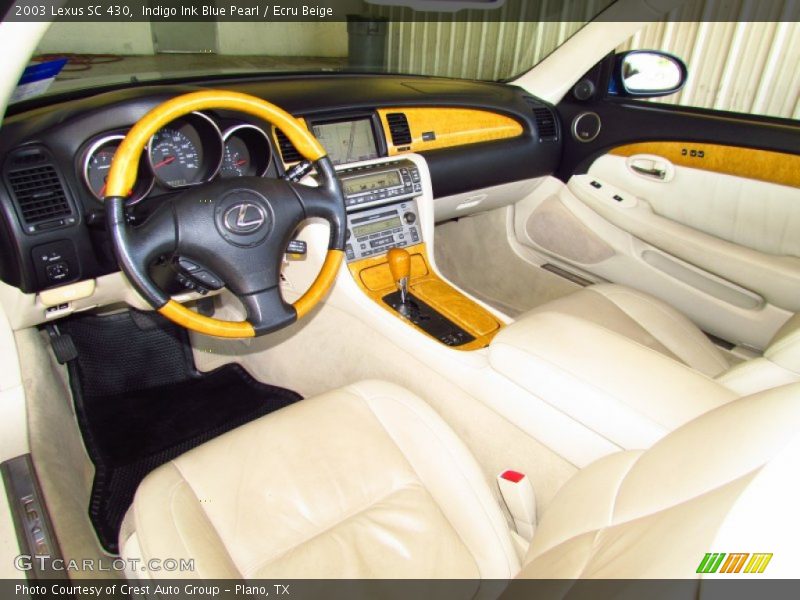 Indigo Ink Blue Pearl / Ecru Beige 2003 Lexus SC 430