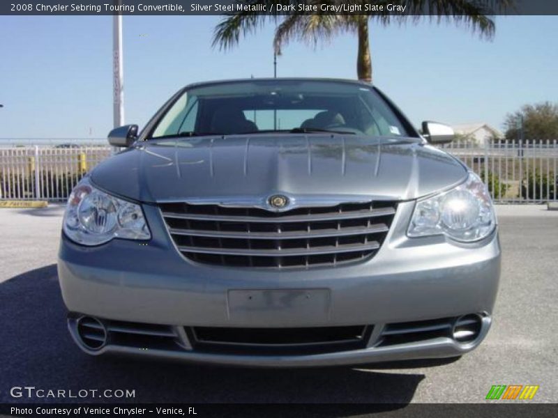 Silver Steel Metallic / Dark Slate Gray/Light Slate Gray 2008 Chrysler Sebring Touring Convertible