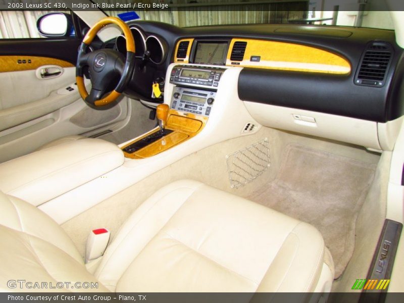 Indigo Ink Blue Pearl / Ecru Beige 2003 Lexus SC 430