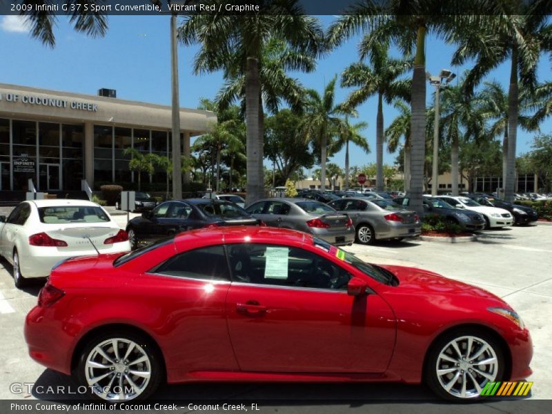 Vibrant Red / Graphite 2009 Infiniti G 37 S Sport Convertible