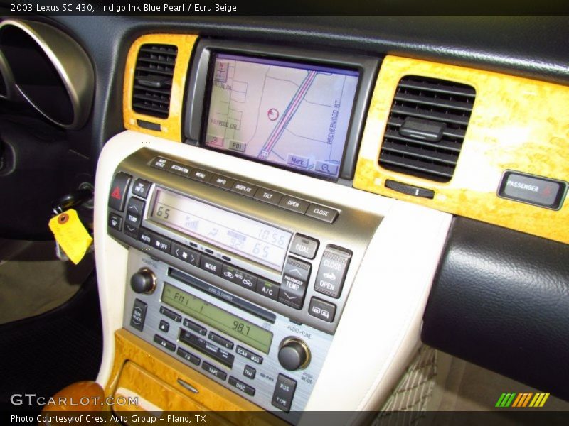 Indigo Ink Blue Pearl / Ecru Beige 2003 Lexus SC 430