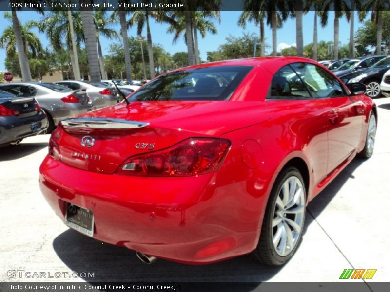 Vibrant Red / Graphite 2009 Infiniti G 37 S Sport Convertible
