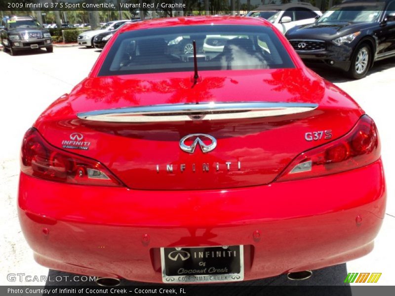 Vibrant Red / Graphite 2009 Infiniti G 37 S Sport Convertible