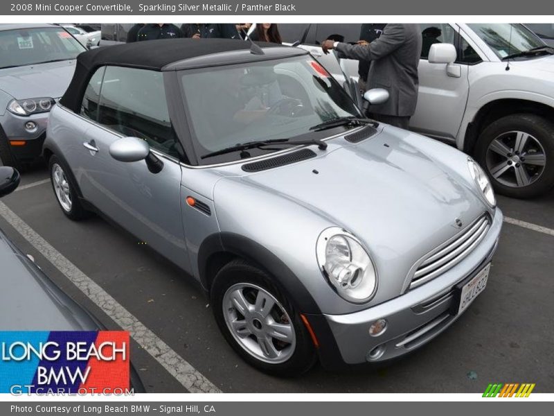 Sparkling Silver Metallic / Panther Black 2008 Mini Cooper Convertible