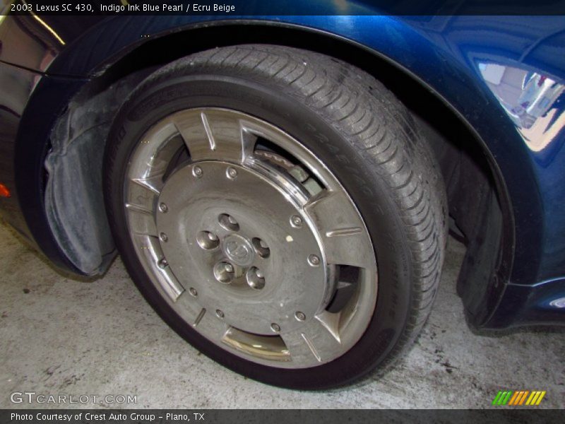 Indigo Ink Blue Pearl / Ecru Beige 2003 Lexus SC 430