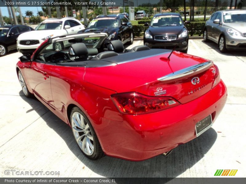 Vibrant Red / Graphite 2009 Infiniti G 37 S Sport Convertible