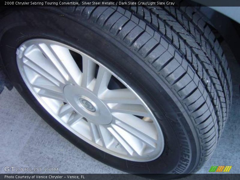 Silver Steel Metallic / Dark Slate Gray/Light Slate Gray 2008 Chrysler Sebring Touring Convertible