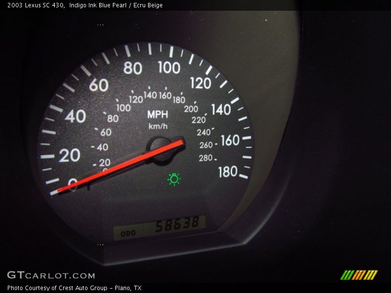 Indigo Ink Blue Pearl / Ecru Beige 2003 Lexus SC 430