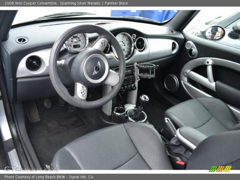 Sparkling Silver Metallic / Panther Black 2008 Mini Cooper Convertible