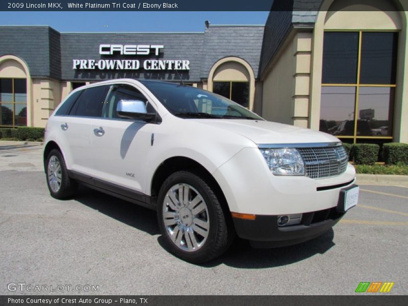 White Platinum Tri Coat / Ebony Black 2009 Lincoln MKX