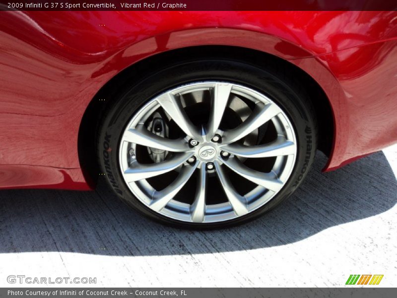 Vibrant Red / Graphite 2009 Infiniti G 37 S Sport Convertible