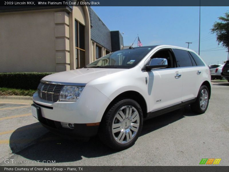 White Platinum Tri Coat / Ebony Black 2009 Lincoln MKX