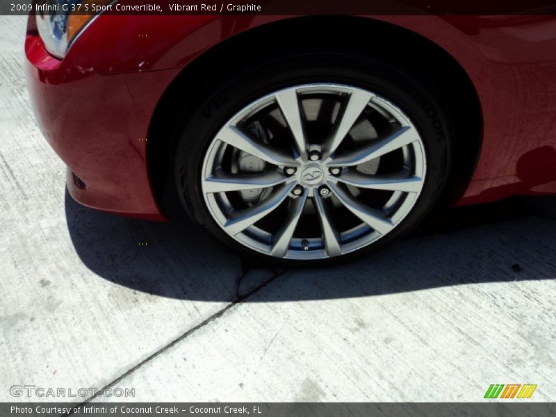 Vibrant Red / Graphite 2009 Infiniti G 37 S Sport Convertible