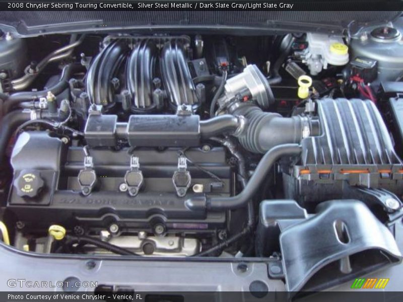 Silver Steel Metallic / Dark Slate Gray/Light Slate Gray 2008 Chrysler Sebring Touring Convertible