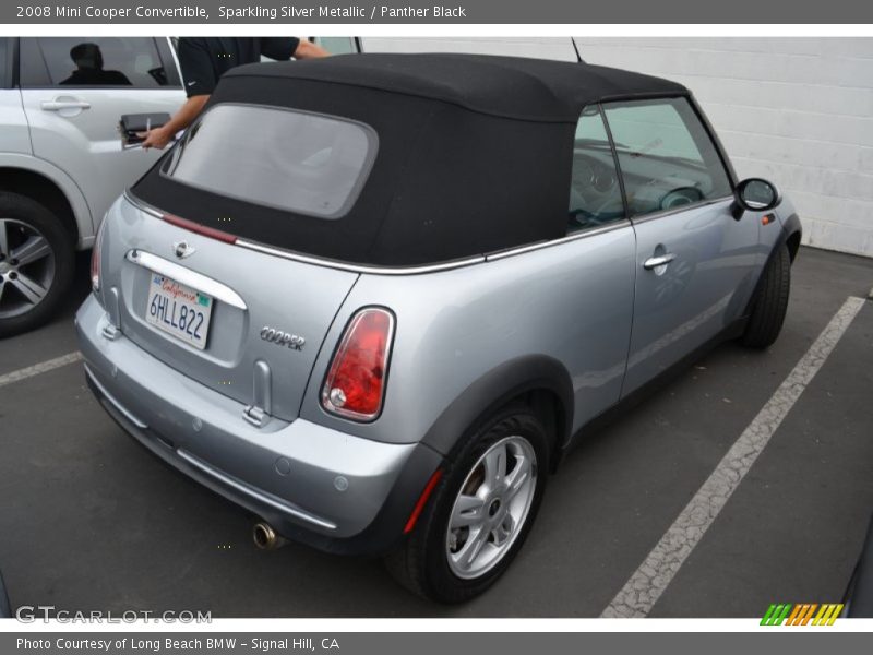 Sparkling Silver Metallic / Panther Black 2008 Mini Cooper Convertible
