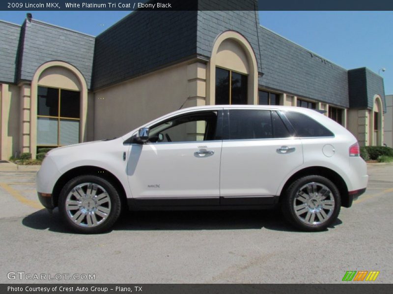 White Platinum Tri Coat / Ebony Black 2009 Lincoln MKX
