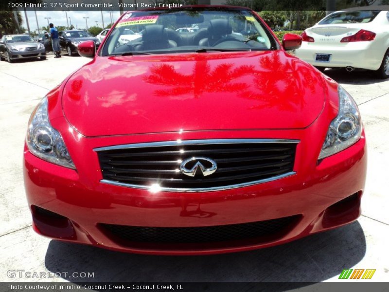 Vibrant Red / Graphite 2009 Infiniti G 37 S Sport Convertible
