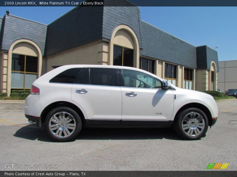 White Platinum Tri Coat / Ebony Black 2009 Lincoln MKX
