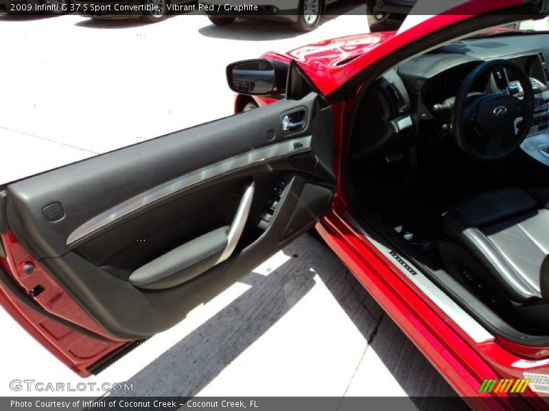 Vibrant Red / Graphite 2009 Infiniti G 37 S Sport Convertible