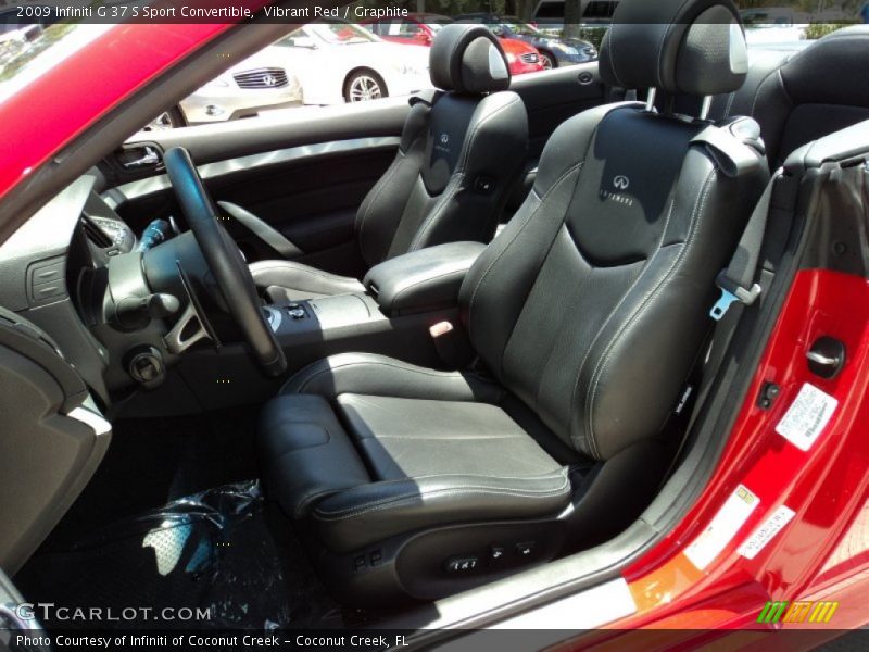 Vibrant Red / Graphite 2009 Infiniti G 37 S Sport Convertible