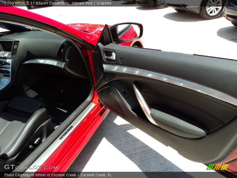 Vibrant Red / Graphite 2009 Infiniti G 37 S Sport Convertible
