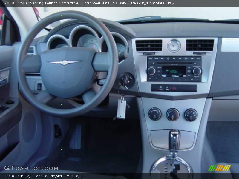 Silver Steel Metallic / Dark Slate Gray/Light Slate Gray 2008 Chrysler Sebring Touring Convertible