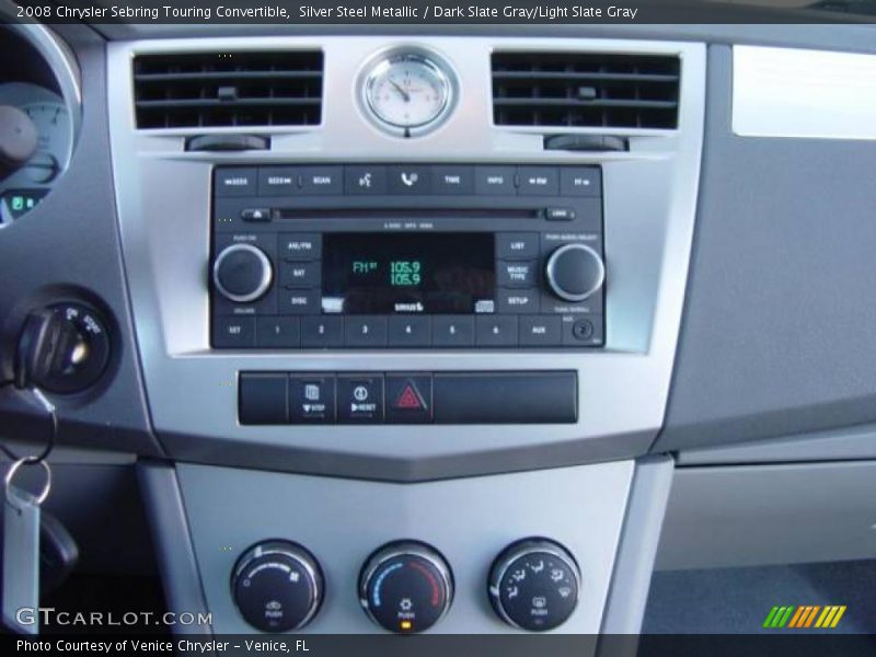 Silver Steel Metallic / Dark Slate Gray/Light Slate Gray 2008 Chrysler Sebring Touring Convertible