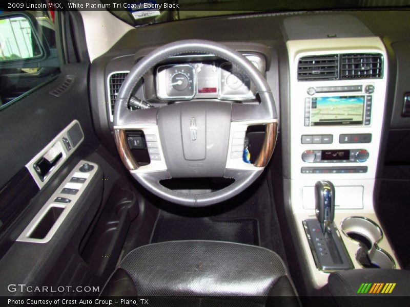 White Platinum Tri Coat / Ebony Black 2009 Lincoln MKX