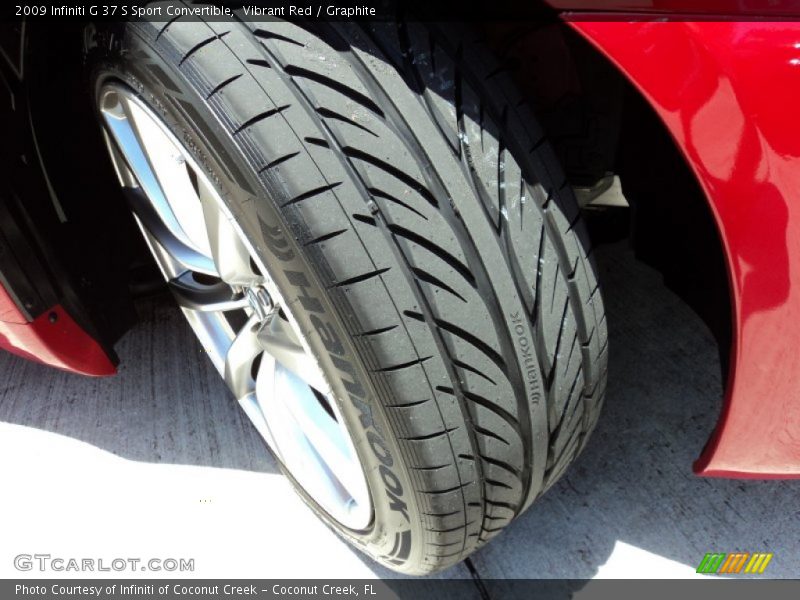Vibrant Red / Graphite 2009 Infiniti G 37 S Sport Convertible