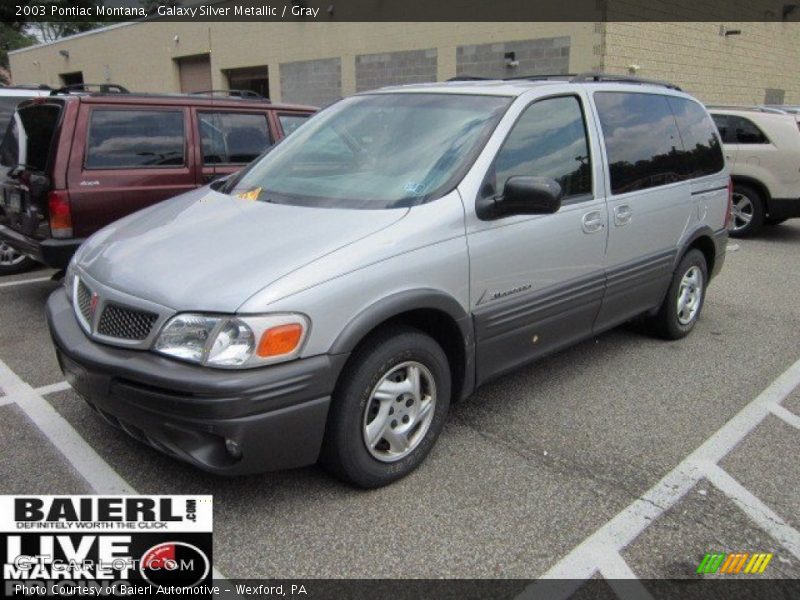 Galaxy Silver Metallic / Gray 2003 Pontiac Montana