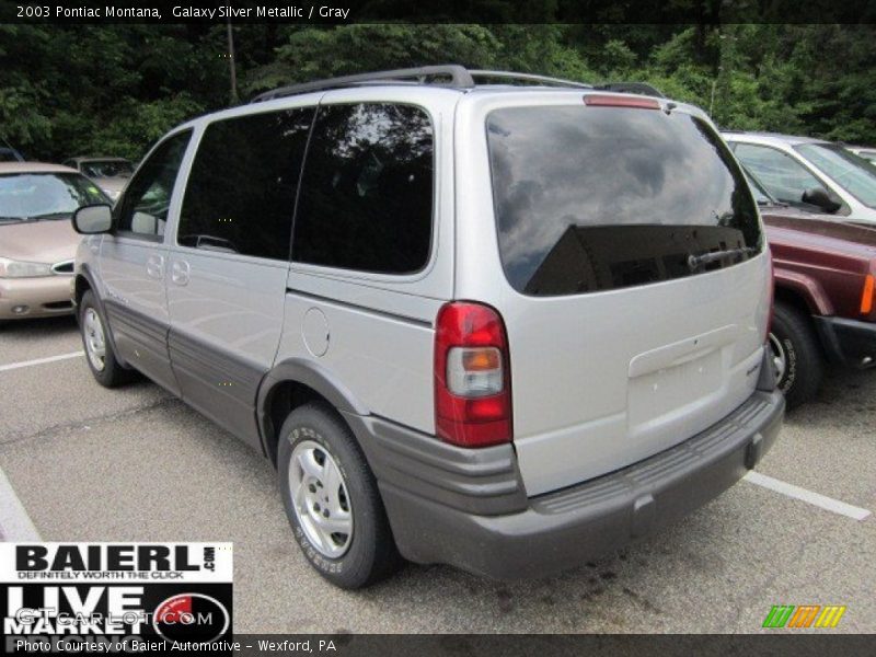 Galaxy Silver Metallic / Gray 2003 Pontiac Montana