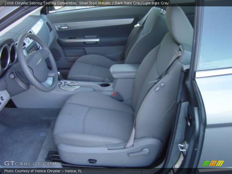 Silver Steel Metallic / Dark Slate Gray/Light Slate Gray 2008 Chrysler Sebring Touring Convertible