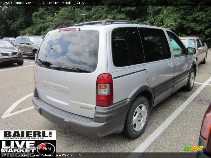 Galaxy Silver Metallic / Gray 2003 Pontiac Montana