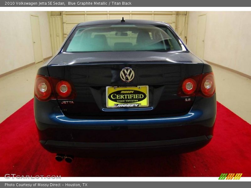 Blue Graphite Metallic / Titan Black 2010 Volkswagen Jetta SE Sedan