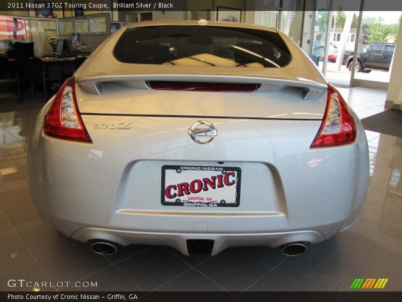 Brilliant Silver / Black 2011 Nissan 370Z Touring Coupe